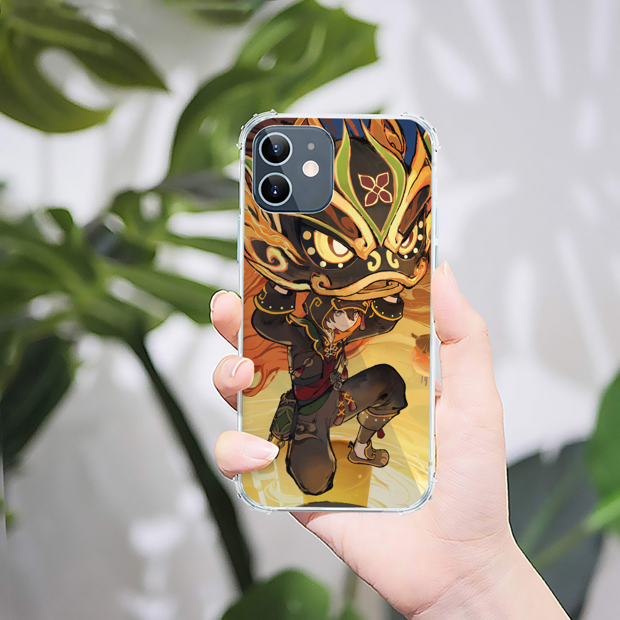 げんし神 genshin 【iPhone 12シリーズ対応】透明スマホケース（クリアソフトケース）